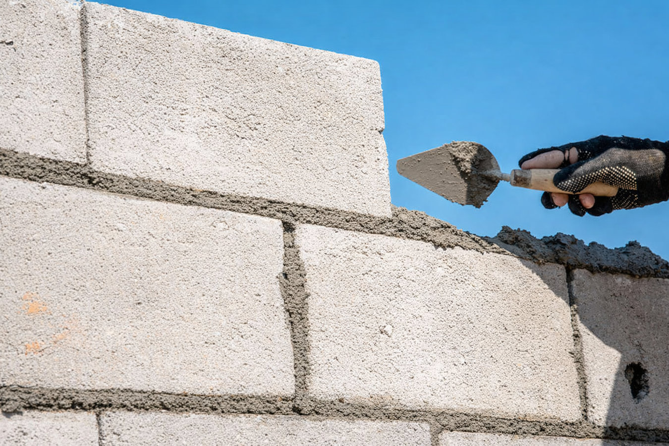 Foundation block wall installation